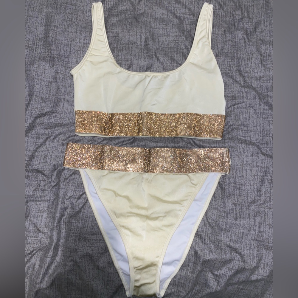 Pretty little think high wasted two piece swimsuit